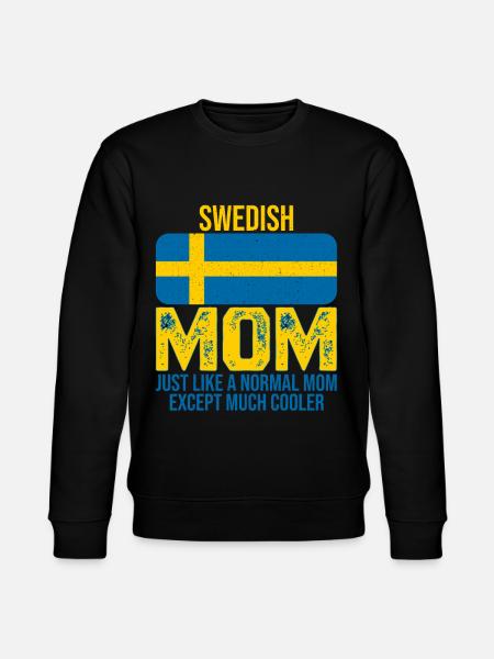 Zweedse Moeder Zweedse vlag voor Moederdag - Stanley/Stella Uniseks bio-sweatshirt CHANGER  - zwart