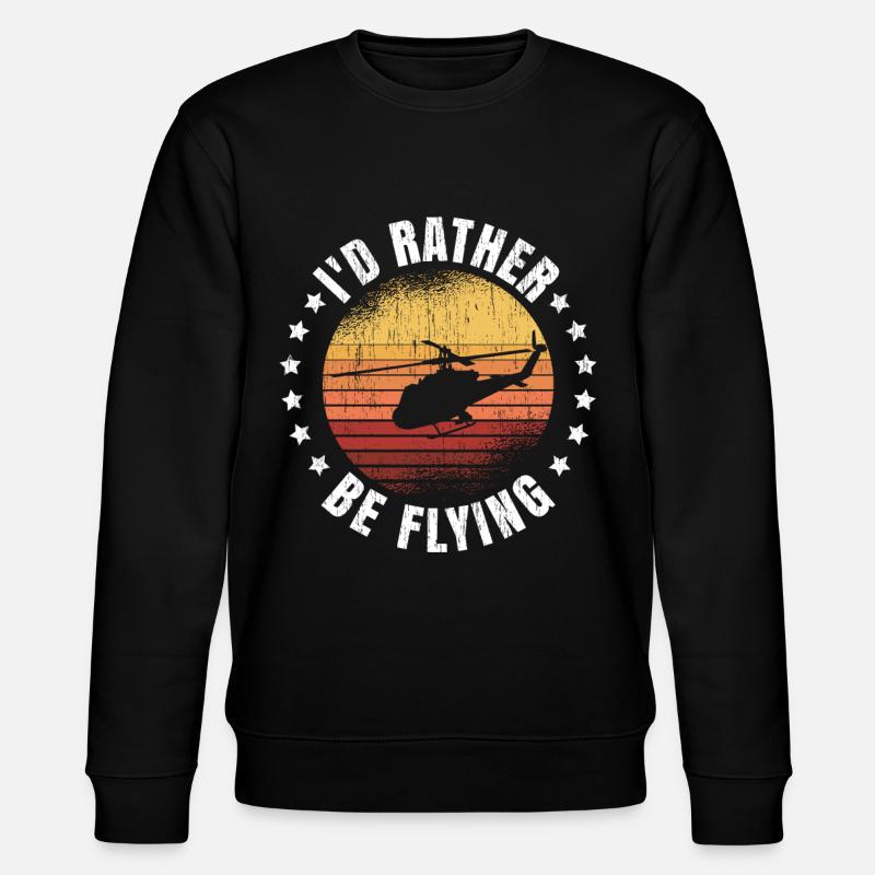 Helicopter Pilot Geschenk - Sweat bio CHANGER Stanley/Stella Unisexe - noir
