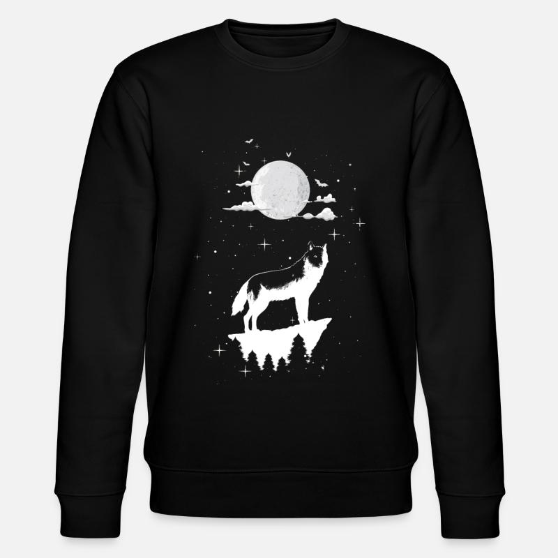 wolf - Stanley/Stella CHANGER Unisex Organic Sweatshirt - black