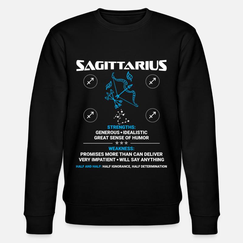 Sagittaire Astrologie - Sweat bio CHANGER Stanley/Stella Unisexe - noir