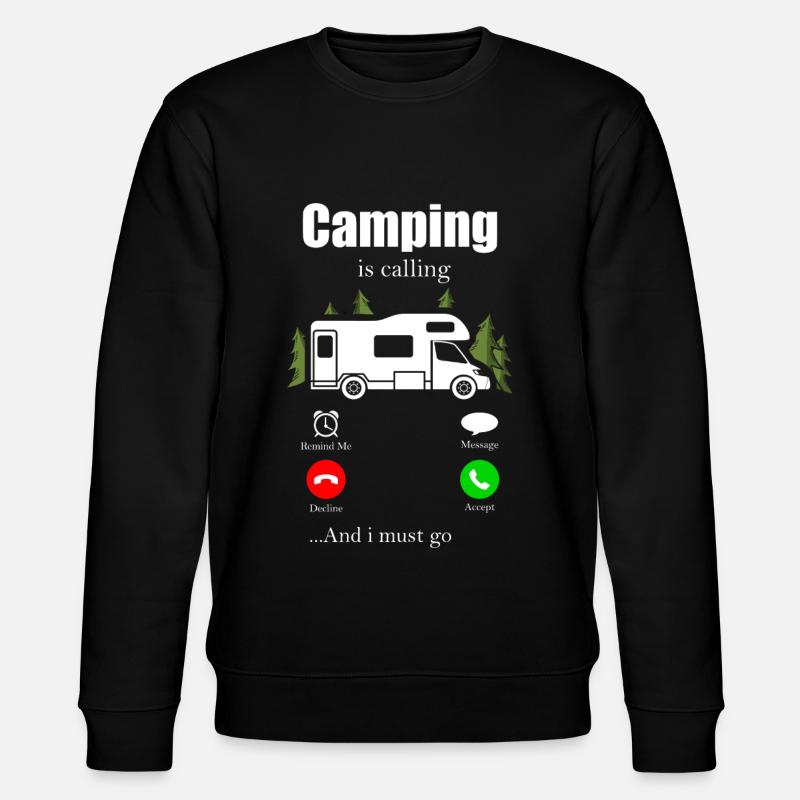 Camping - Sweat bio CHANGER Stanley/Stella Unisexe - noir