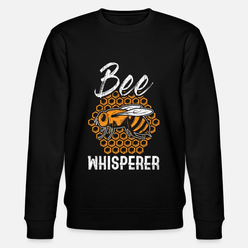 Bienen Flüsterer - Stanley/Stella Unisex Bio-Sweatshirt CHANGER  - Schwarz