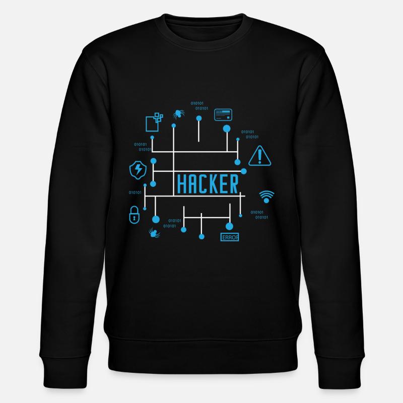 hacker - Stanley/Stella CHANGER Unisex Organic Sweatshirt - black