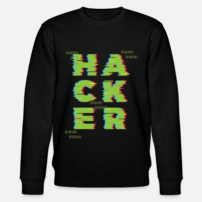 Hacker 0101 - Stanley/Stella CHANGER Unisex Organic Sweatshirt - black