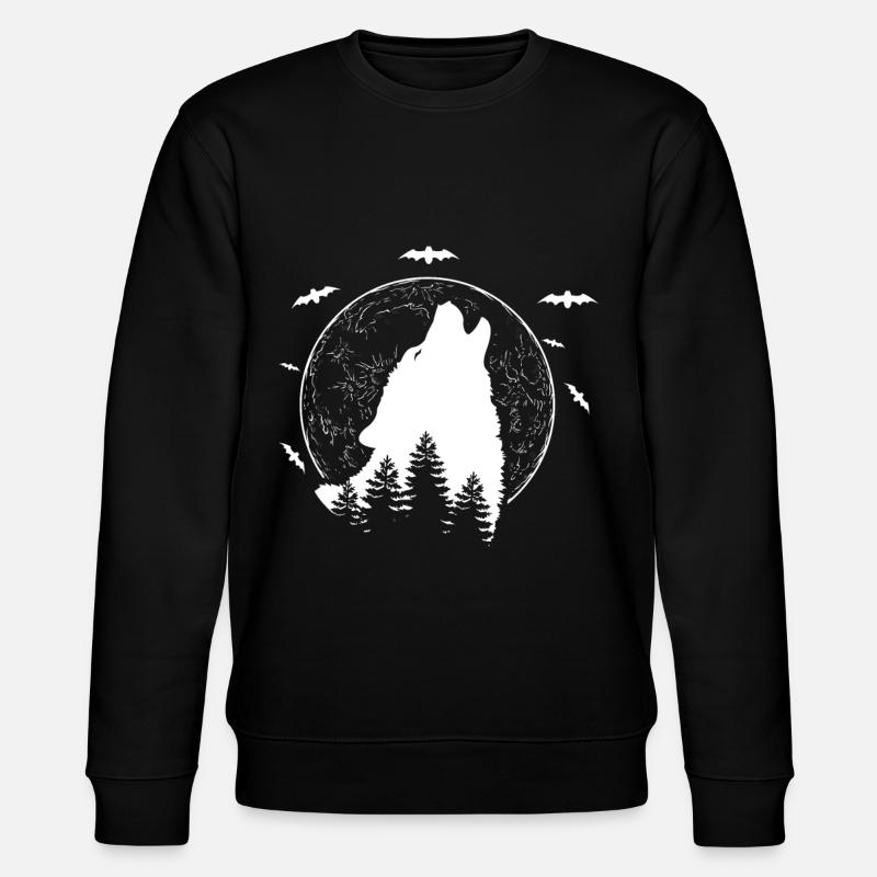 wolf - Stanley/Stella CHANGER Unisex Organic Sweatshirt - black