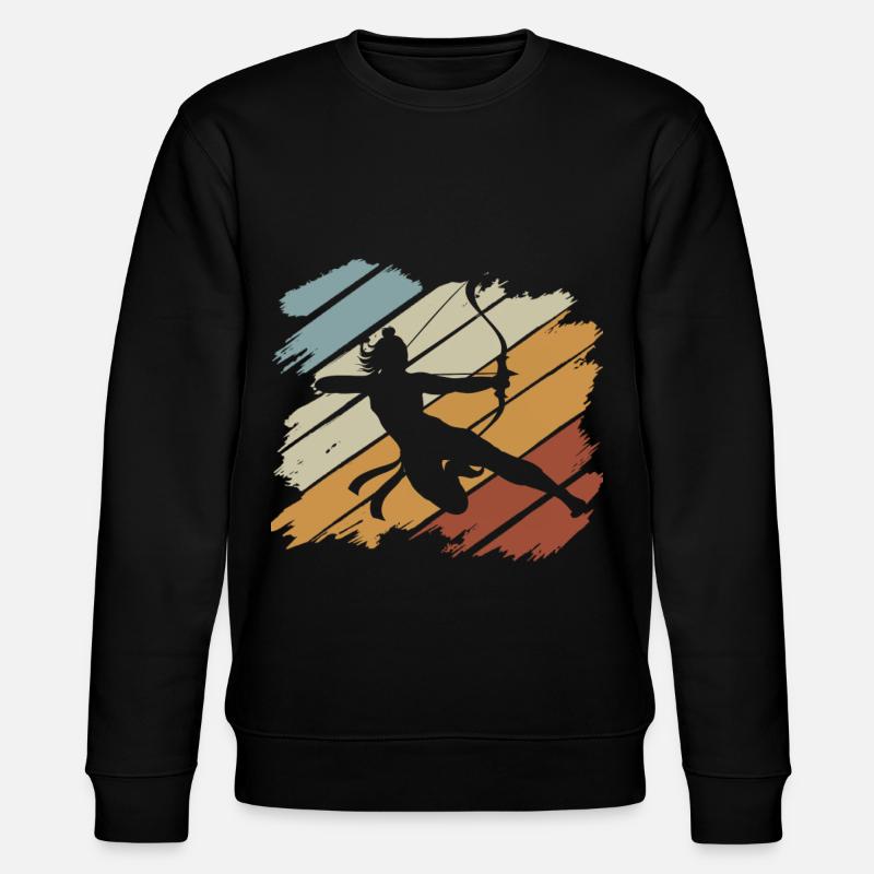 Archery Archer Gift Bow Bow - Stanley/Stella CHANGER Unisex Organic Sweatshirt - black