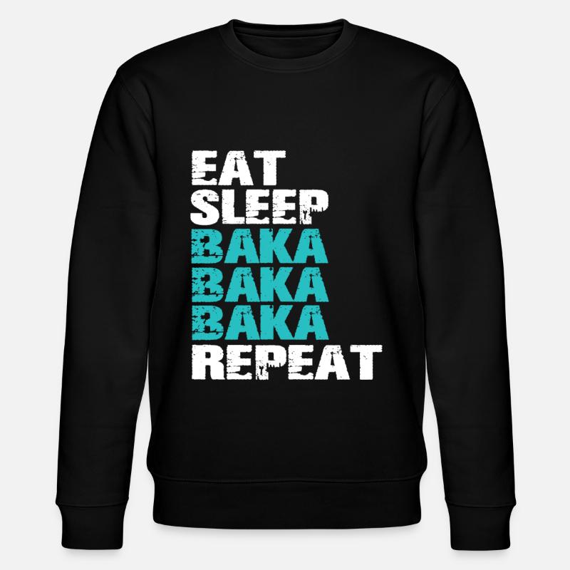 Baka Baka Anime Merch - Stanley/Stella CHANGER Unisex Organic Sweatshirt - black