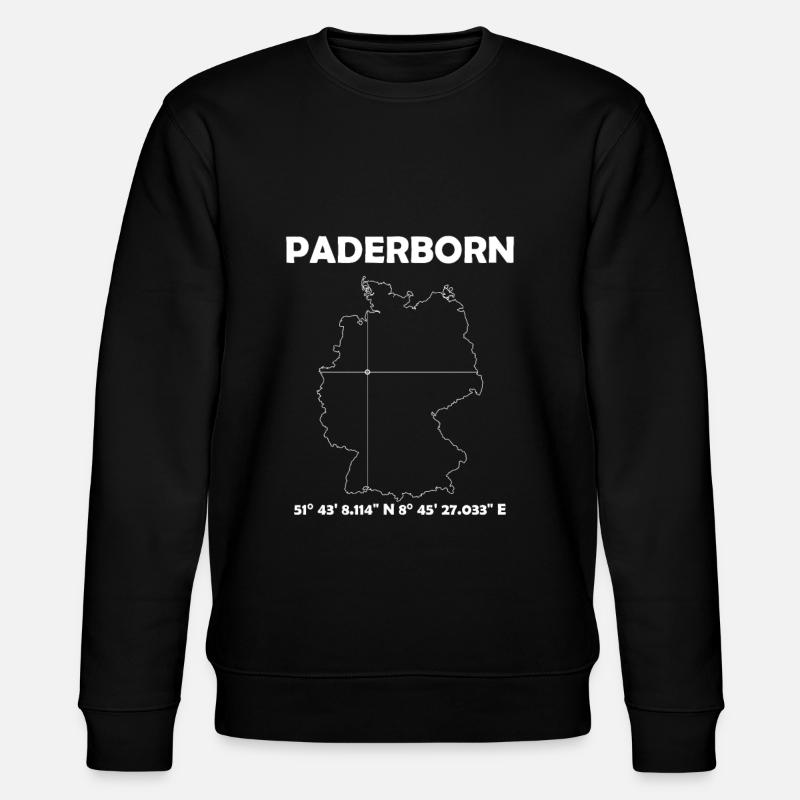 Paderborn Map - Stanley/Stella CHANGER Unisex Organic Sweatshirt - black