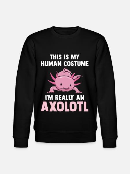 Axolotl - Stanley/Stella CHANGER Unisex Organic Sweatshirt - black