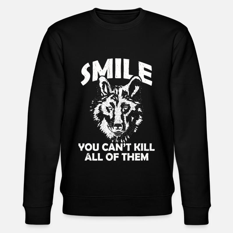 Wolf - Stanley/Stella Unisex Bio-Sweatshirt CHANGER  - Schwarz