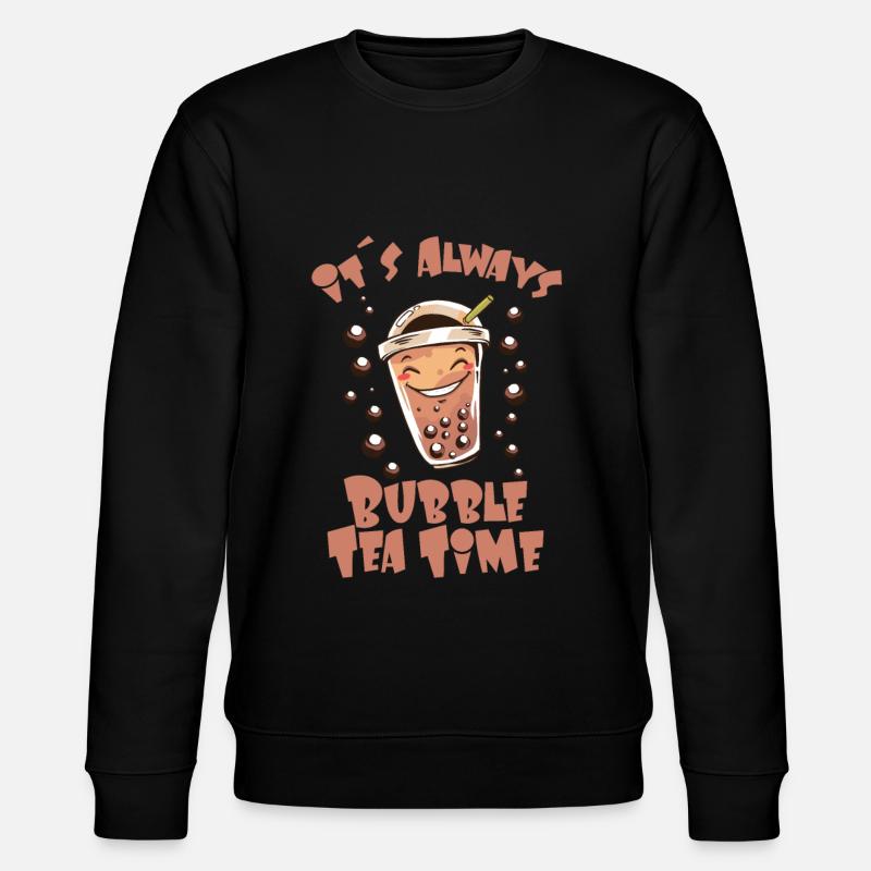 Its Always Bubble Tea Time - Stanley/Stella CHANGER Unisex Organic Sweatshirt - black
