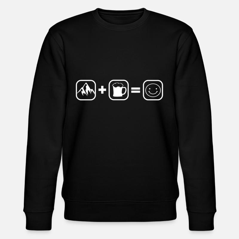 Berge und Bier - Stanley/Stella Unisex Bio-Sweatshirt CHANGER  - Schwarz