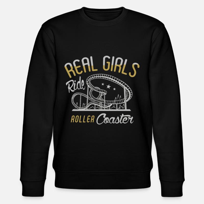 Achterbahn Achterbahnfahrer - Stanley/Stella Unisex Bio-Sweatshirt CHANGER  - Schwarz