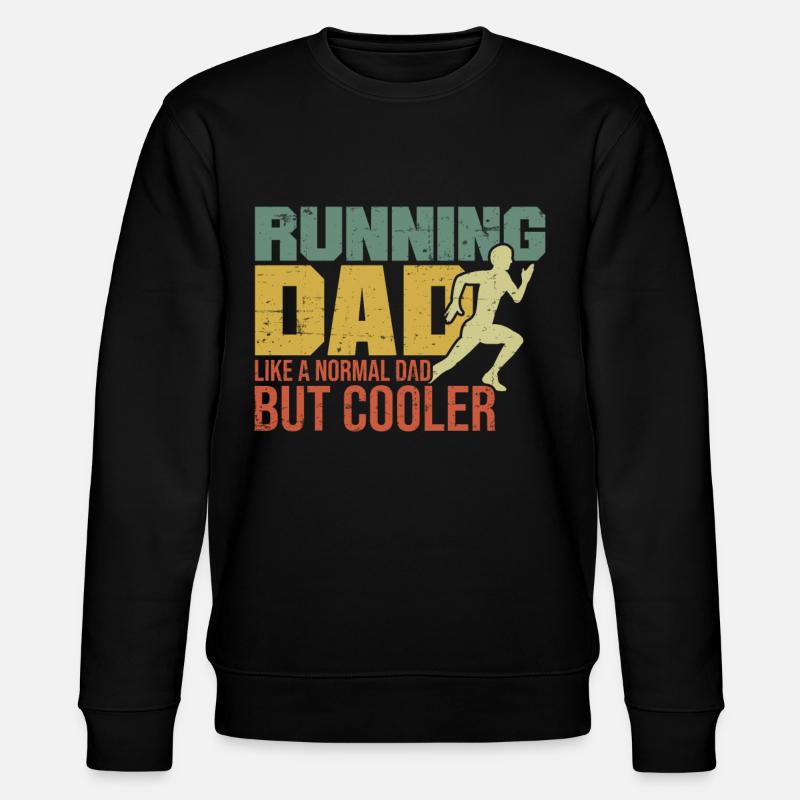 Marathon Running Running Papa - Sweat bio CHANGER Stanley/Stella Unisexe - noir