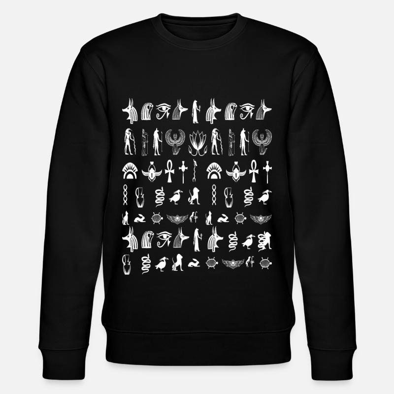 Egypt Hieroglyphics Egyptian - Stanley/Stella CHANGER Unisex Organic Sweatshirt - black