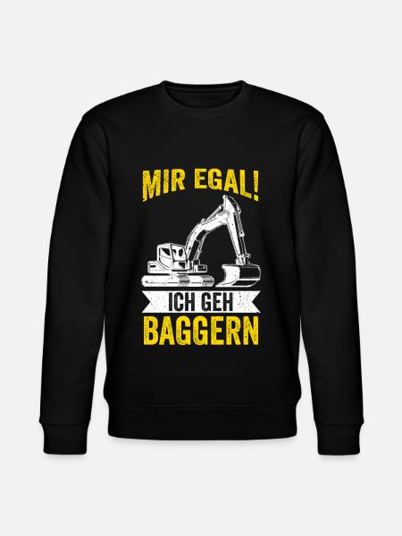 Baggern Baggerfahrer Tiefbauer Bagger - Stanley/Stella Unisex Bio-Sweatshirt CHANGER - Schwarz
