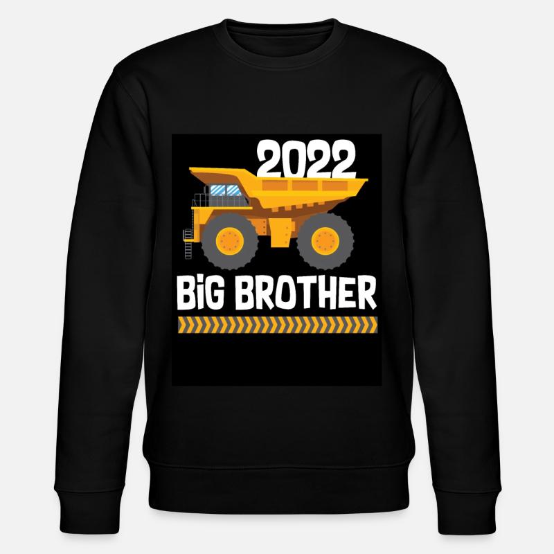2022 Großer Bruder Radlader - Stanley/Stella Unisex Bio-Sweatshirt CHANGER  - Schwarz