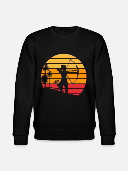 Sunset Archery Archery Archery - Stanley/Stella CHANGER Unisex Organic Sweatshirt - black