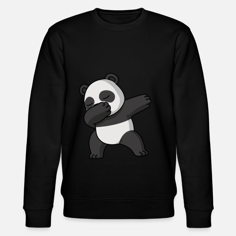 Dabbing Panda Drôle Pyjama Costume - Sweat bio CHANGER Stanley/Stella Unisexe - noir