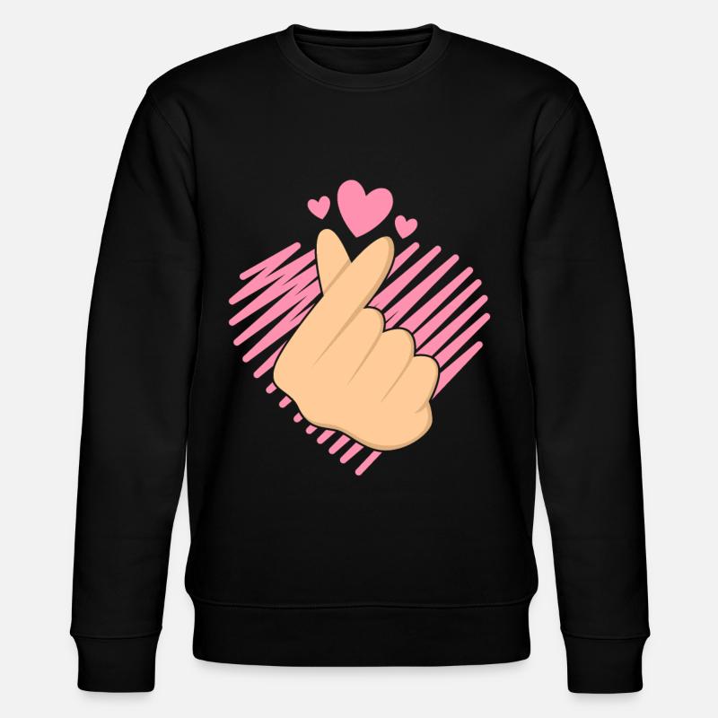 K-Pop Hand Snippet Amour - Sweat bio CHANGER Stanley/Stella Unisexe - noir