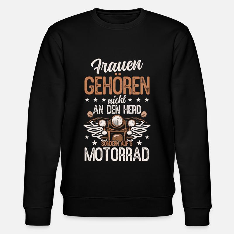 Motorrad - Stanley/Stella Unisex Bio-Sweatshirt CHANGER  - Schwarz