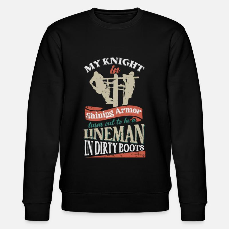 Elektrischer Lineman - Stanley/Stella Unisex Bio-Sweatshirt CHANGER  - Schwarz