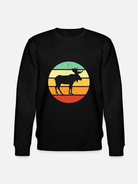 Elch - Stanley/Stella Unisex Bio-Sweatshirt CHANGER  - Schwarz