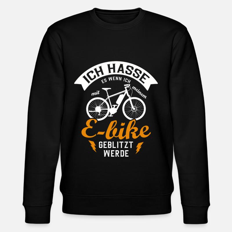 E-Bike - Stanley/Stella Unisex Bio-Sweatshirt CHANGER  - Schwarz