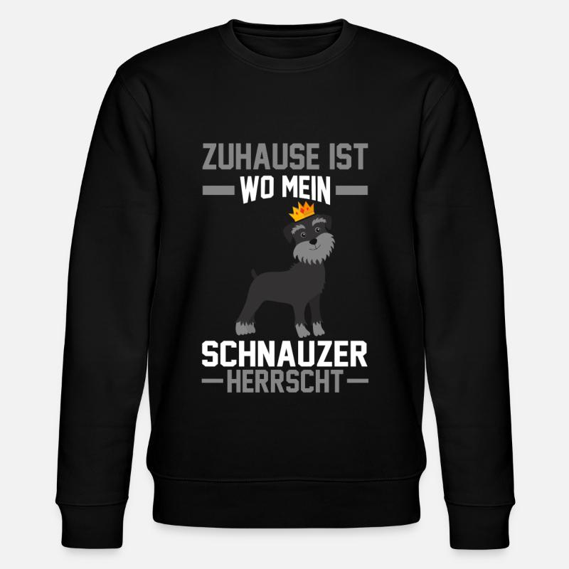 Schnauzer - Stanley/Stella Unisex Bio-Sweatshirt CHANGER  - Schwarz