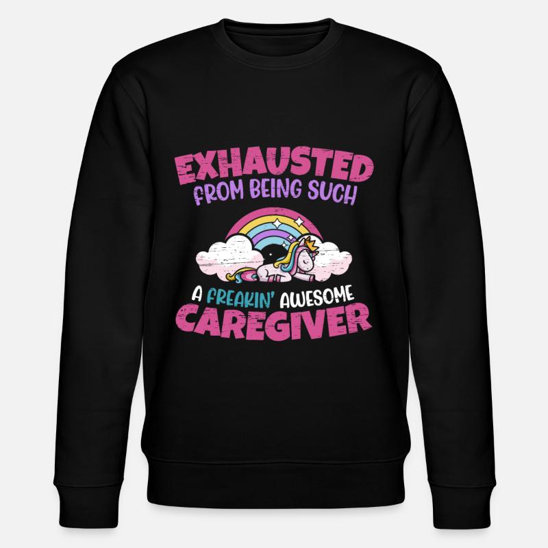 Pflegekraft Krankenschwester Aide Pflegekraft - Stanley/Stella Unisex Bio-Sweatshirt CHANGER  - Schwarz