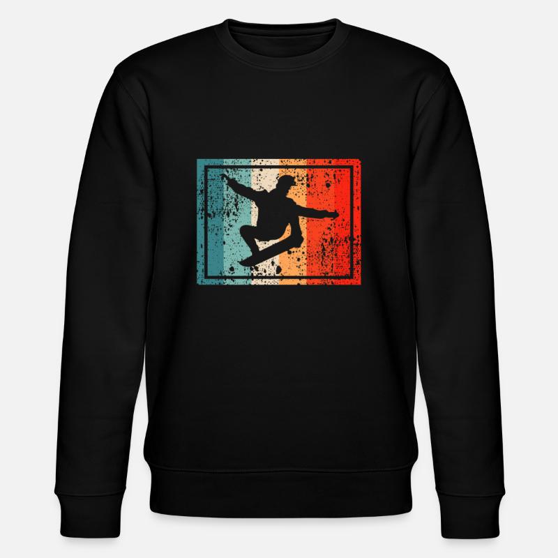 Skate Retro - Stanley/Stella CHANGER Unisex Organic Sweatshirt - black