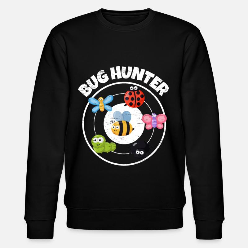 Bug Collecting Bug Hunter - Stanley/Stella Unisex Bio-Sweatshirt CHANGER  - Schwarz