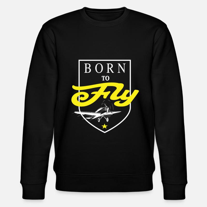 Born to Fly - Stanley/Stella Unisex Bio-Sweatshirt CHANGER  - Schwarz