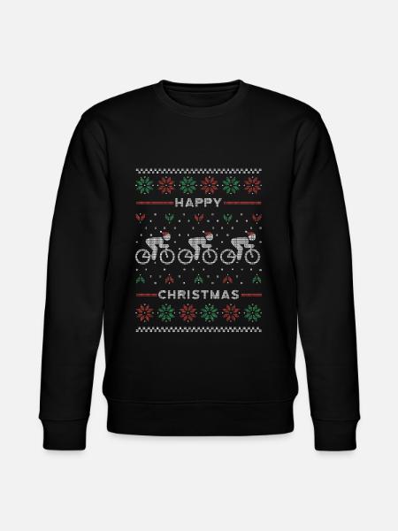Fahrrad Ugly Sweater Weihnachten - Stanley/Stella Unisex Bio-Sweatshirt CHANGER - Schwarz