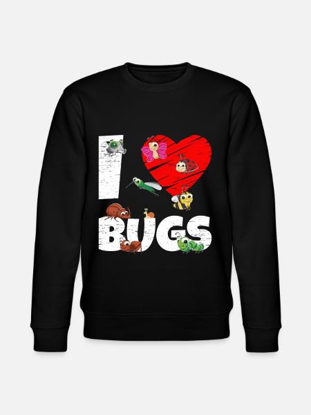 Bug Collecting I Love Bugs - Stanley/Stella CHANGER Unisex Organic Sweatshirt - black
