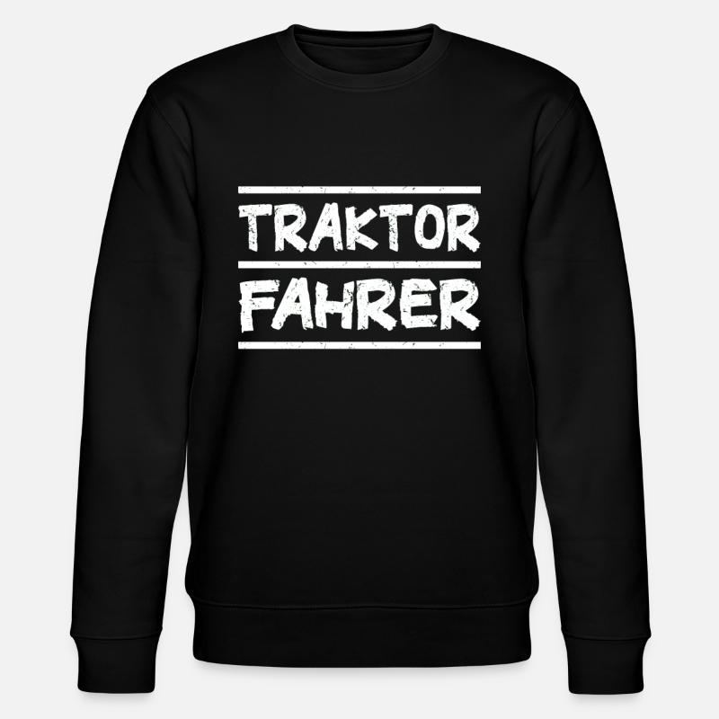 Traktor Fahrer - Stanley/Stella Unisex Bio-Sweatshirt CHANGER  - Schwarz
