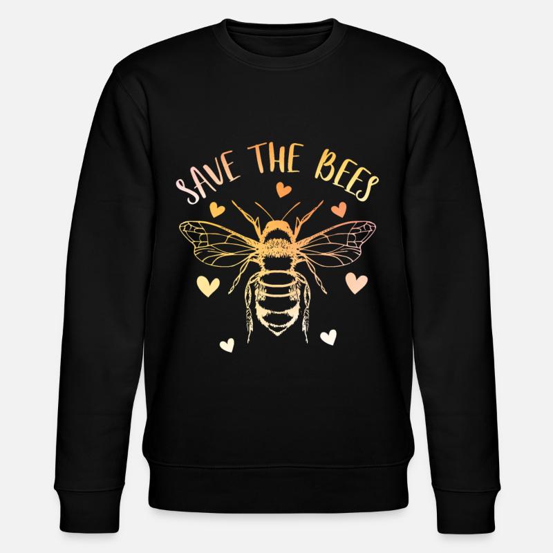 Save the bees - Stanley/Stella CHANGER Unisex Organic Sweatshirt - black