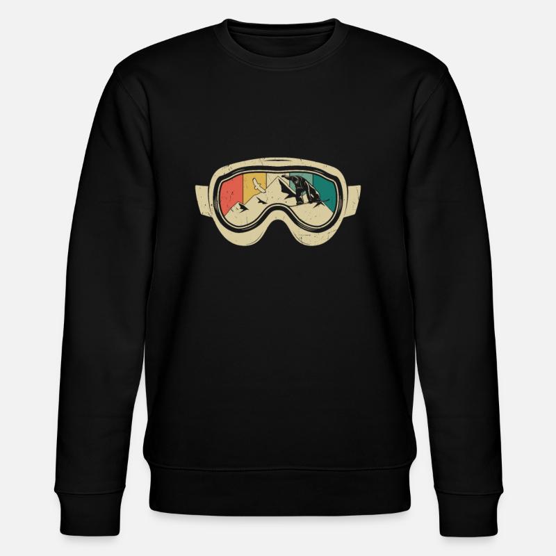 Snowboard Geschenke - Stanley/Stella Unisex Bio-Sweatshirt CHANGER  - Schwarz