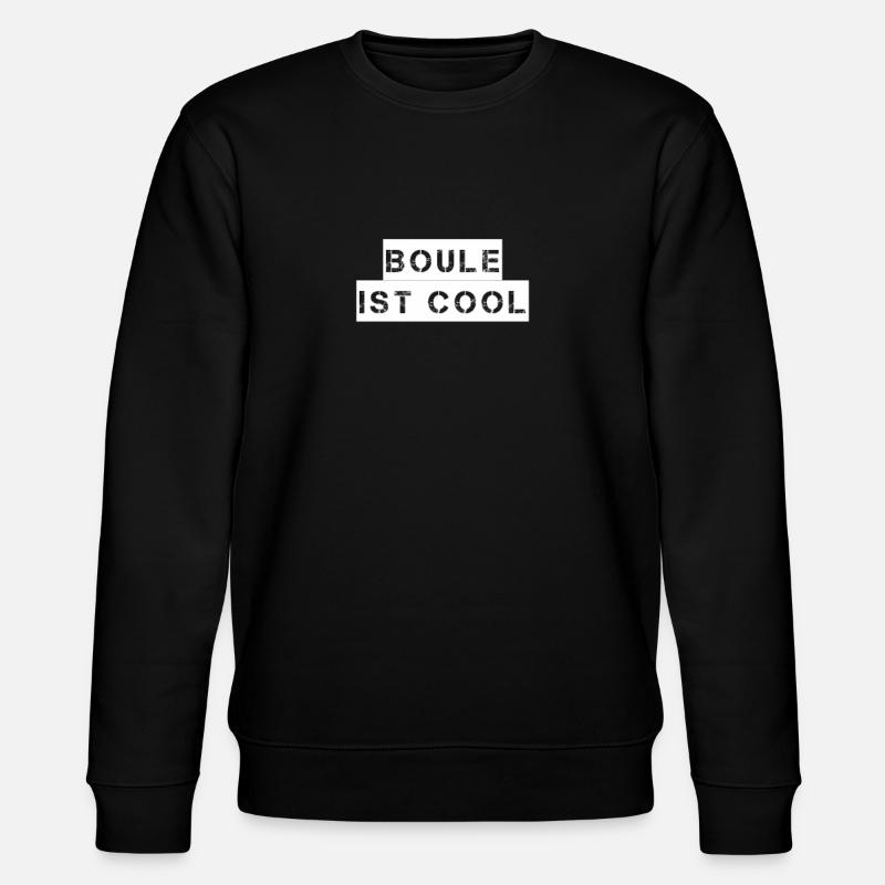Boule - Boule ist cool - Stanley/Stella Unisex Bio-Sweatshirt CHANGER  - Schwarz