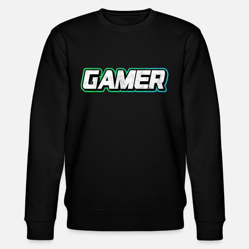 Gamer - Stanley/Stella Unisex Bio-Sweatshirt CHANGER  - Schwarz