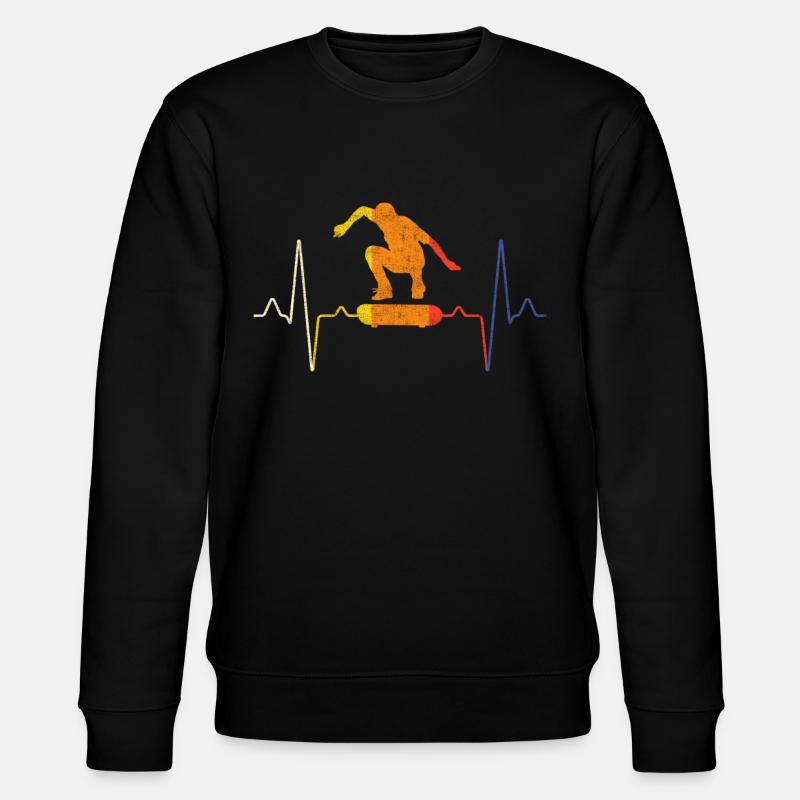 Skater Skate Heartbeat - Sweat bio CHANGER Stanley/Stella Unisexe - noir