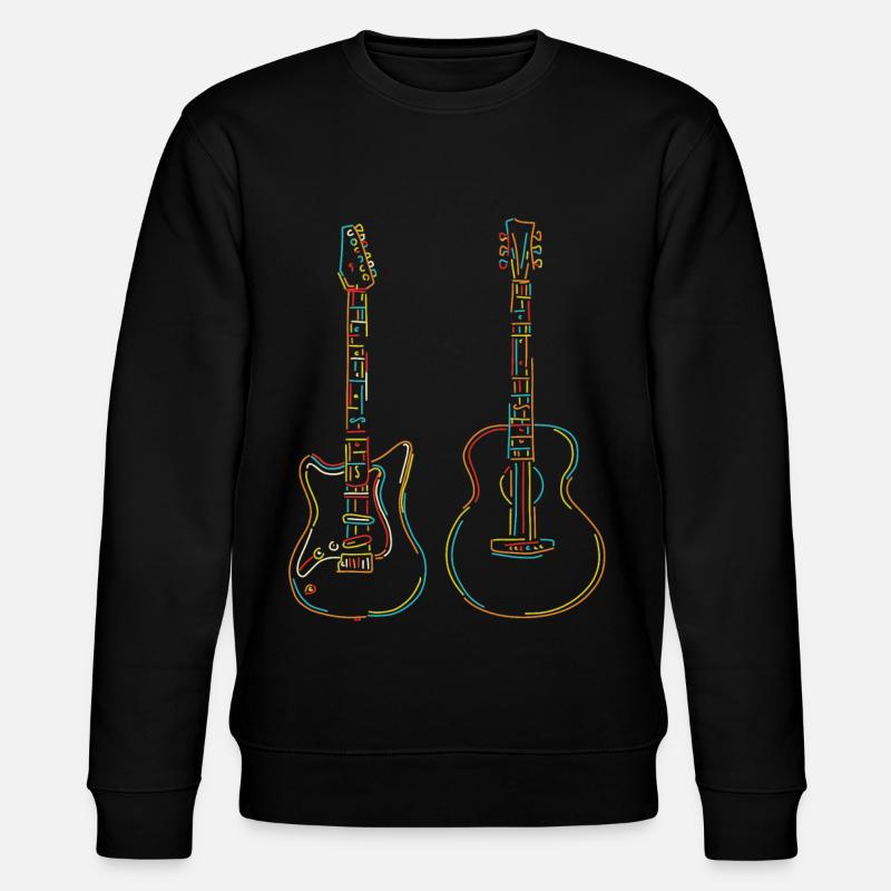 Guitariste Gift Rainbow Strings Musicien - Sweat bio CHANGER Stanley/Stella Unisexe - noir