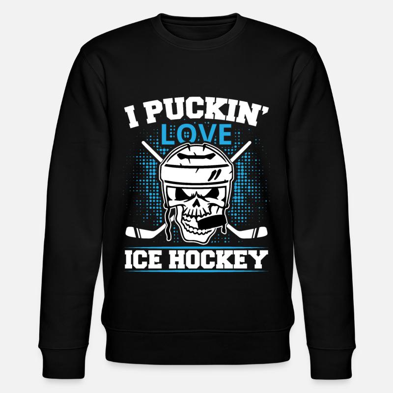 Eishockey Eishockeyschläger Eishockey - Stanley/Stella Unisex Bio-Sweatshirt CHANGER  - Schwarz