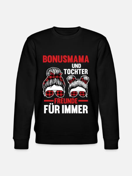Bonusmama und Tochter - Stanley/Stella Unisex Bio-Sweatshirt CHANGER  - Schwarz
