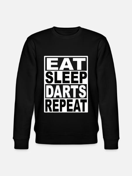 Eat Sleep Darts Repeat - Stanley/Stella Unisex Bio-Sweatshirt CHANGER  - Schwarz