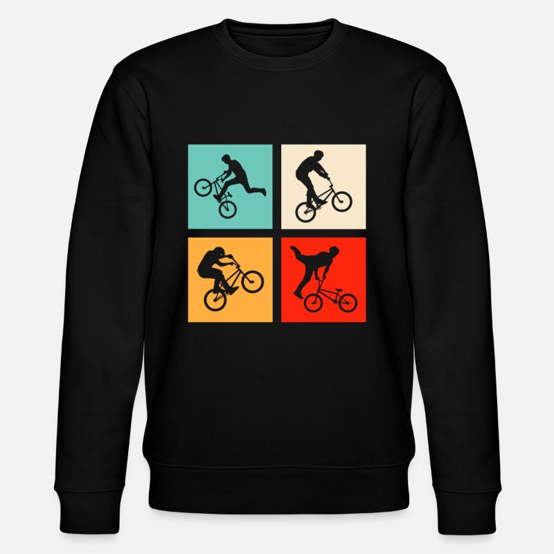 BMX Rétro - Sweat bio CHANGER Stanley/Stella Unisexe - noir