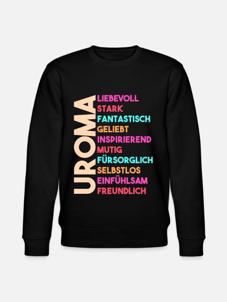 Urgroßmutter Uroma - Stanley/Stella Unisex Bio-Sweatshirt CHANGER - Schwarz