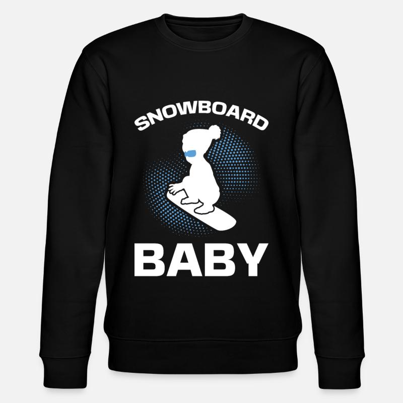 Snowboard Snowboard Bébé Enfants Snowboarder - Sweat bio CHANGER Stanley/Stella Unisexe - noir