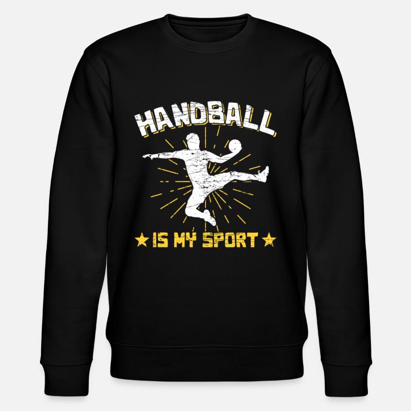Handball Passion Saying - Stanley/Stella CHANGER Unisex Organic Sweatshirt - black