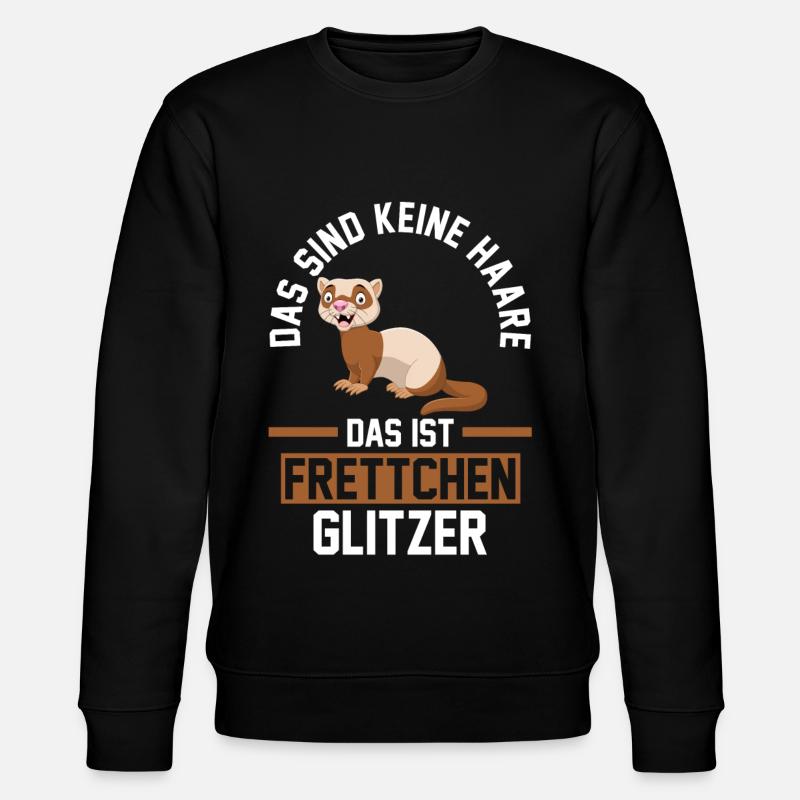 Frettchen - Stanley/Stella Unisex Bio-Sweatshirt CHANGER  - Schwarz